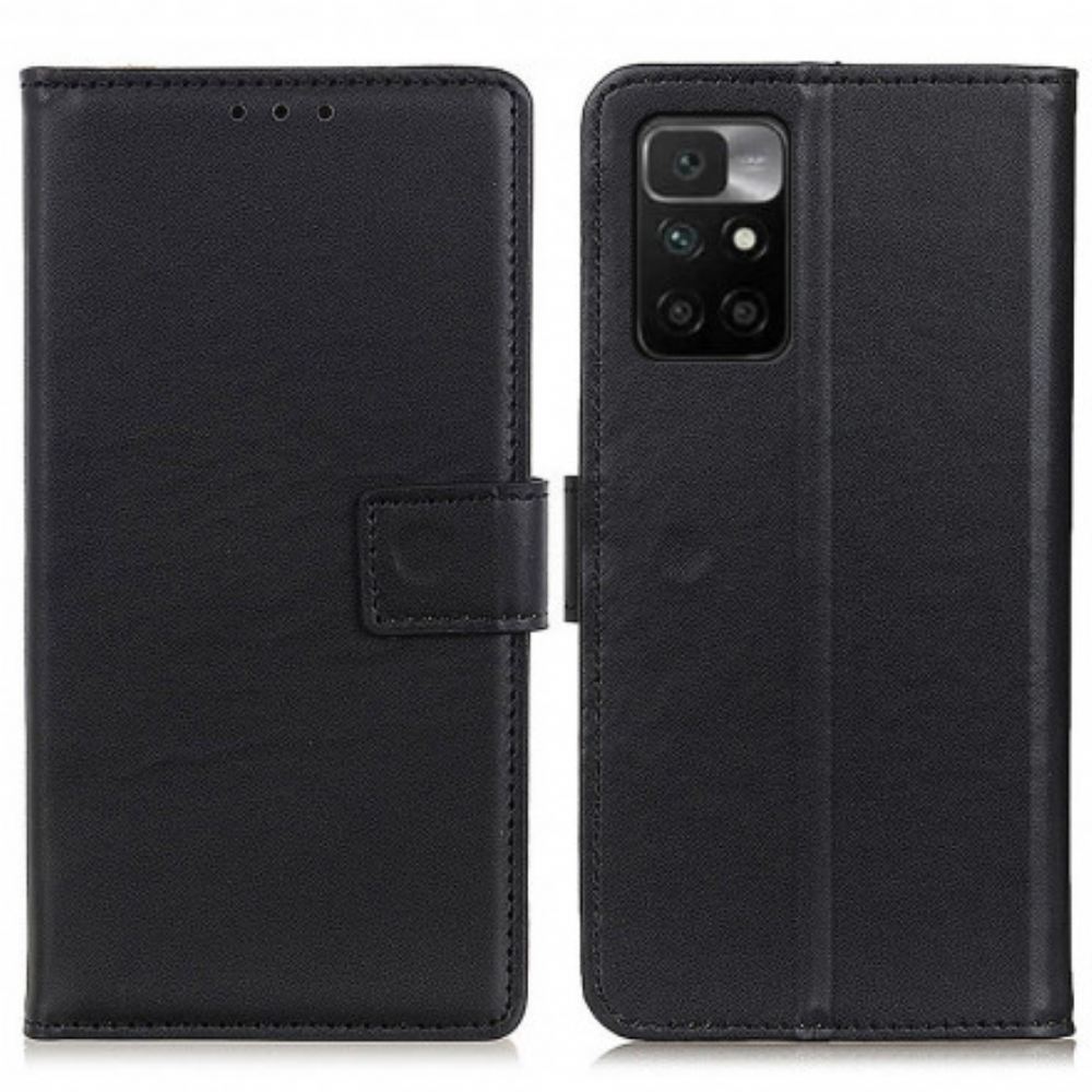 Flipové Pouzdro Na Xiaomi Redmi 10 Obyčejná Umělá Kůže