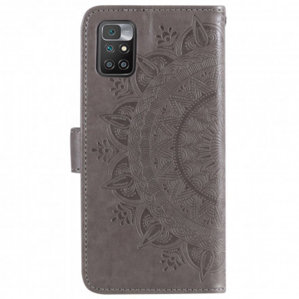 Flipové Pouzdro Na Xiaomi Redmi 10 Sluneční Mandala