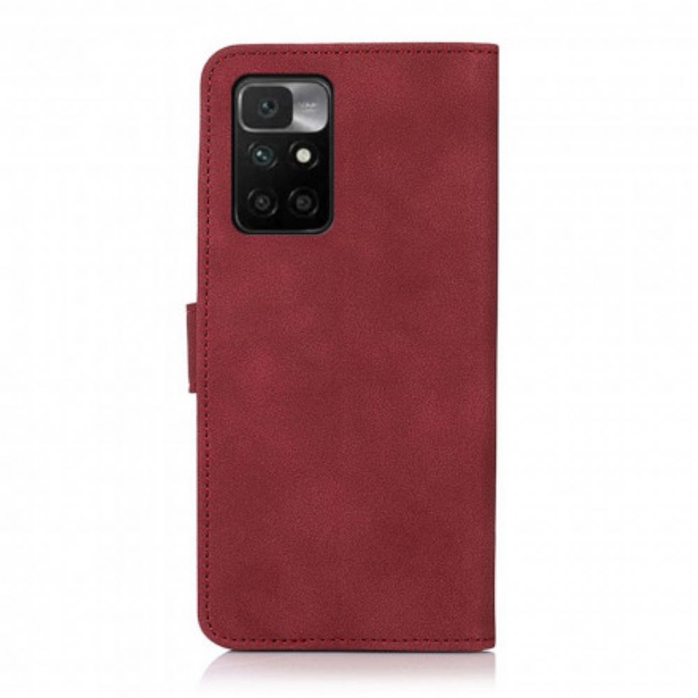 Flipové Pouzdro Na Xiaomi Redmi 10 Textura S Koženým Efektem Khazneh