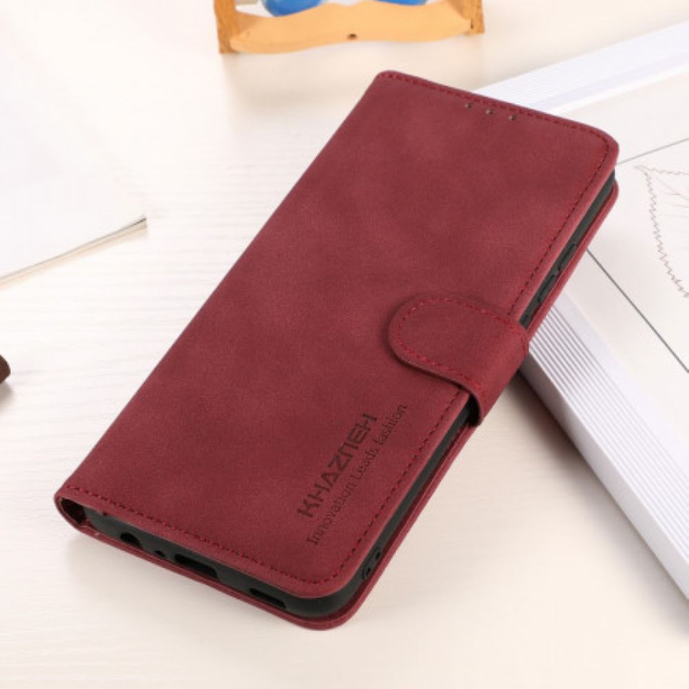 Flipové Pouzdro Na Xiaomi Redmi 10 Textura S Koženým Efektem Khazneh
