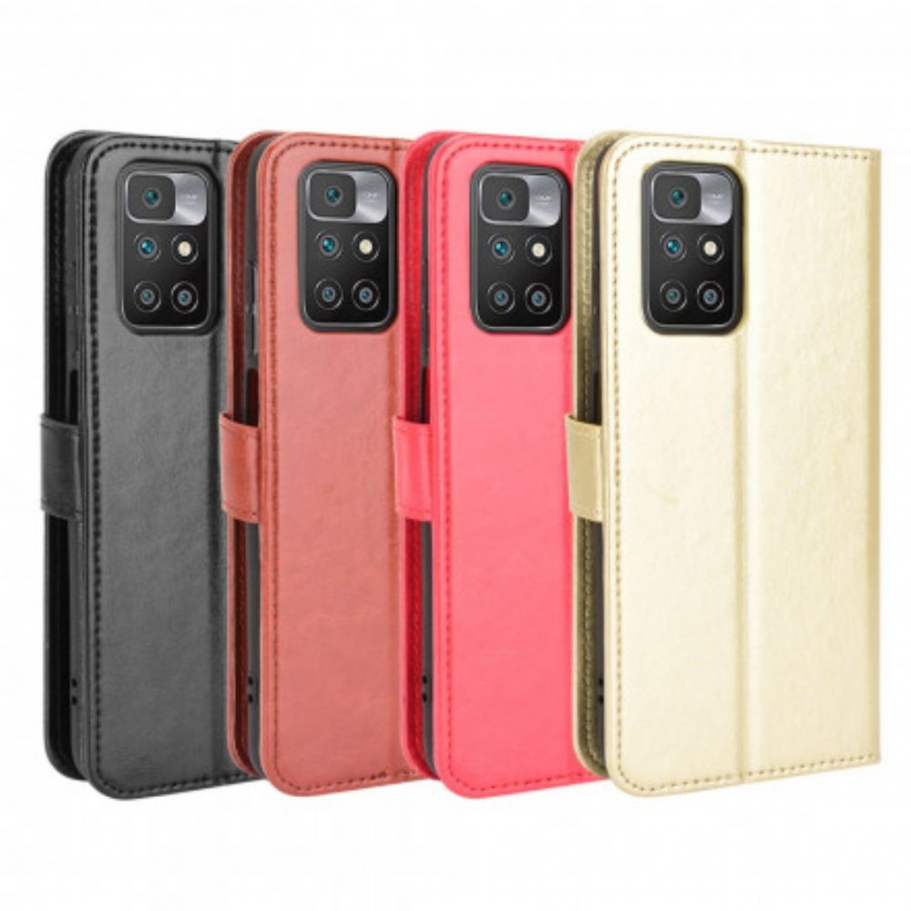 Flipové Pouzdro Na Xiaomi Redmi 10 Třpytivá Umělá Kůže
