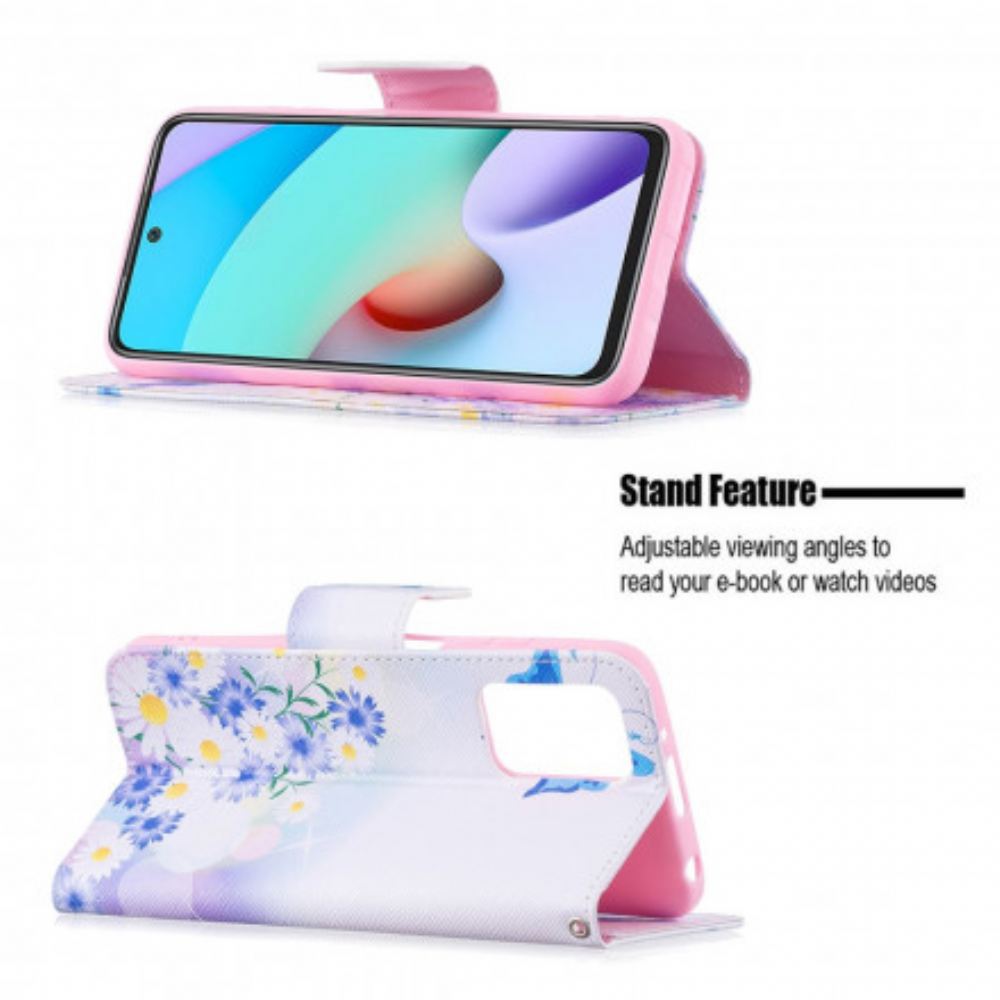 Flipové Pouzdro Na Xiaomi Redmi 10 Vysněné Motýly