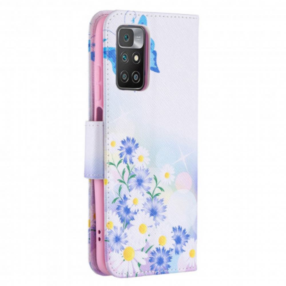 Flipové Pouzdro Na Xiaomi Redmi 10 Vysněné Motýly