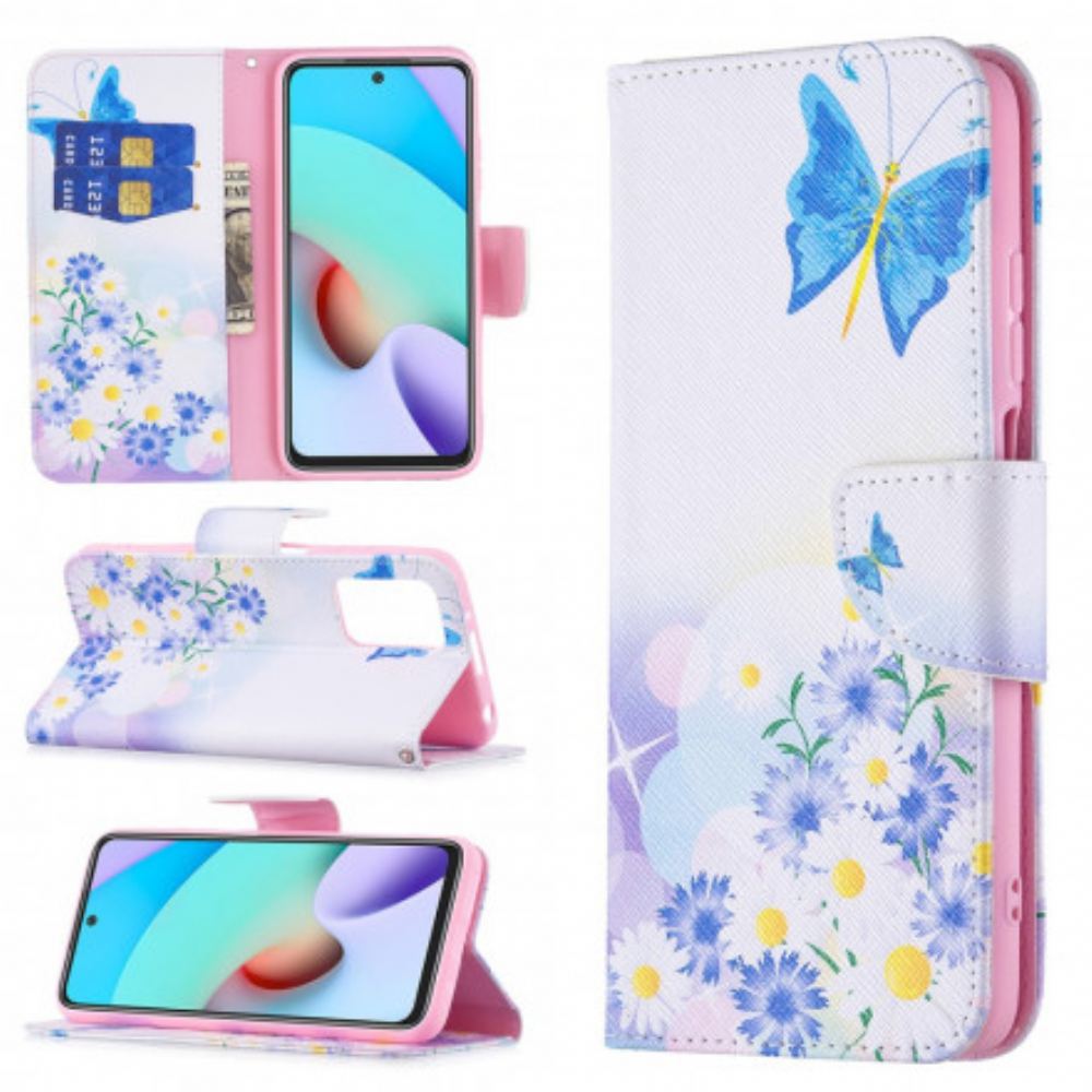 Flipové Pouzdro Na Xiaomi Redmi 10 Vysněné Motýly