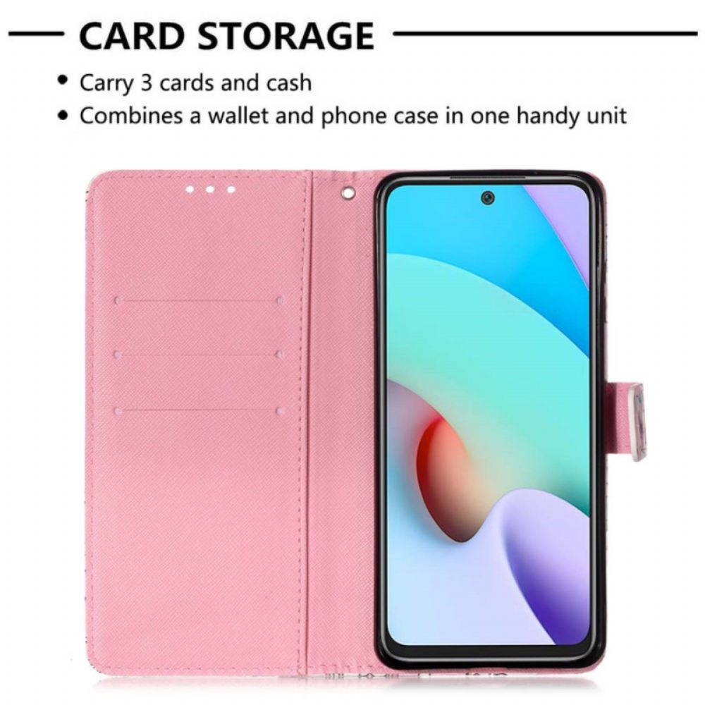 Kožené Pouzdro Na Xiaomi Redmi 10 Akvarelový Lapač Snů