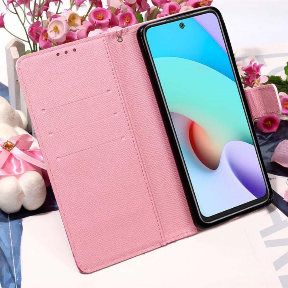 Kožené Pouzdro Na Xiaomi Redmi 10 Akvarelový Lapač Snů