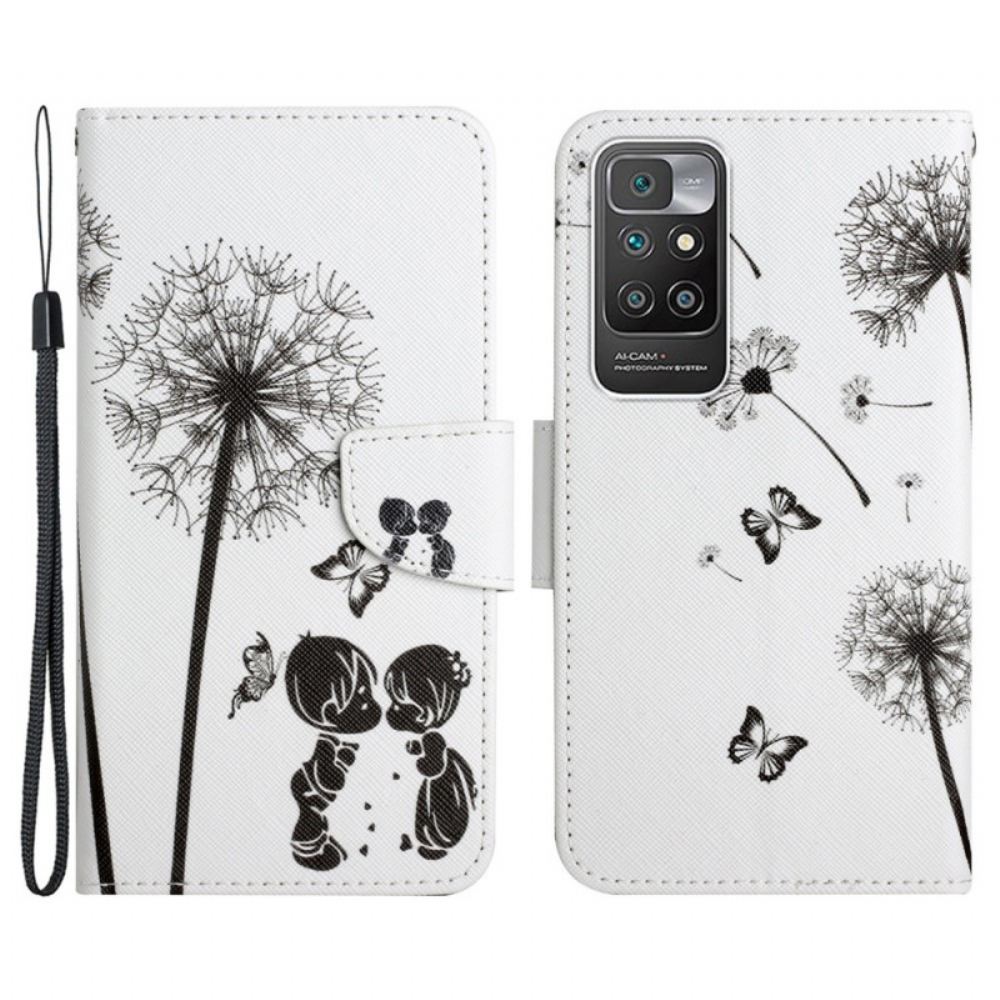 Kožené Pouzdro Na Xiaomi Redmi 10 Baby Love Pampeliška