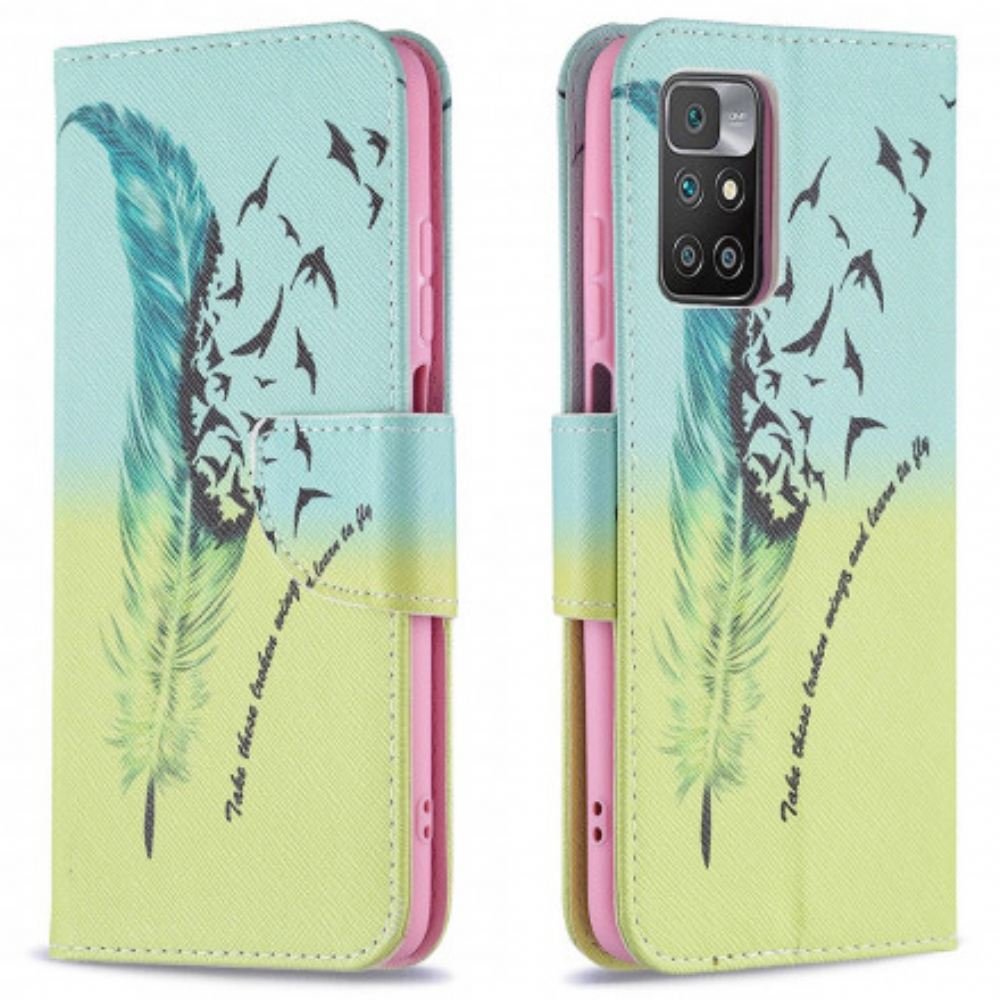 Kožené Pouzdro Na Xiaomi Redmi 10 Naučte Se Létat