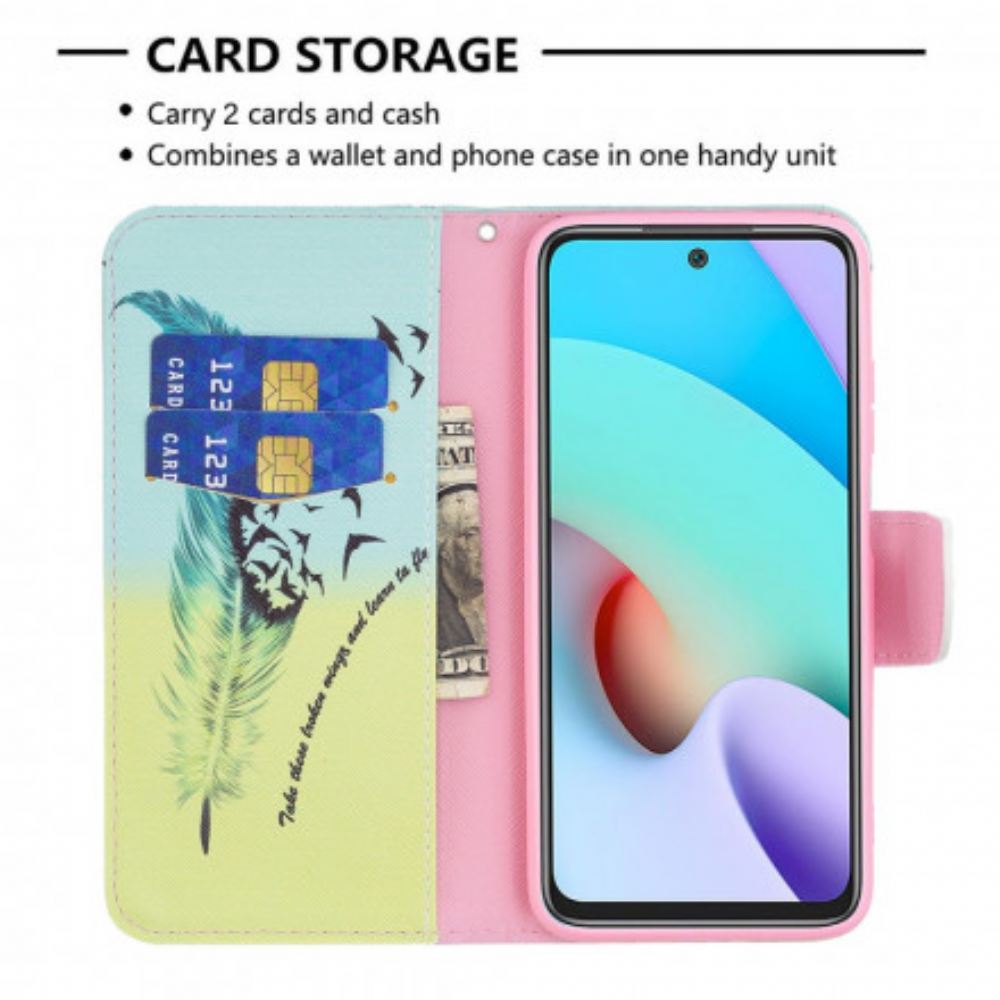 Kožené Pouzdro Na Xiaomi Redmi 10 Naučte Se Létat
