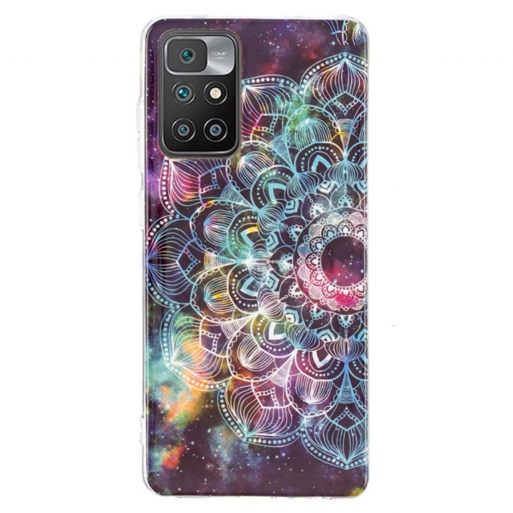 Kryt Na Xiaomi Redmi 10 Fluorescenční Barevná Mandala