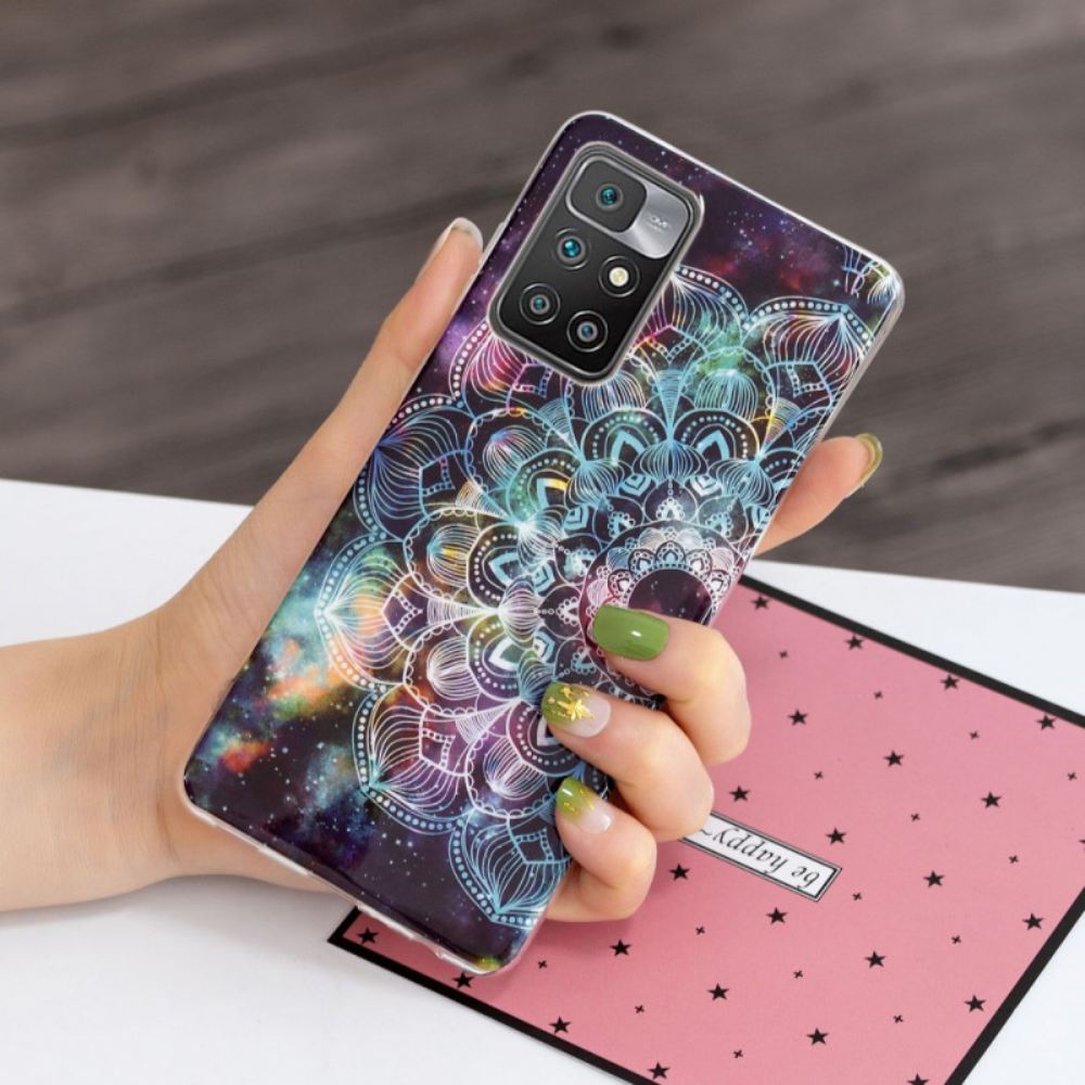 Kryt Na Xiaomi Redmi 10 Fluorescenční Barevná Mandala