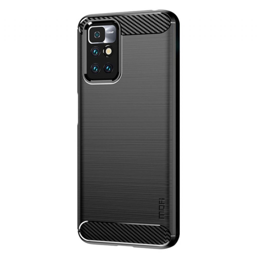 Kryt Na Xiaomi Redmi 10 Mofi Kartáčované Uhlíkové Vlákno