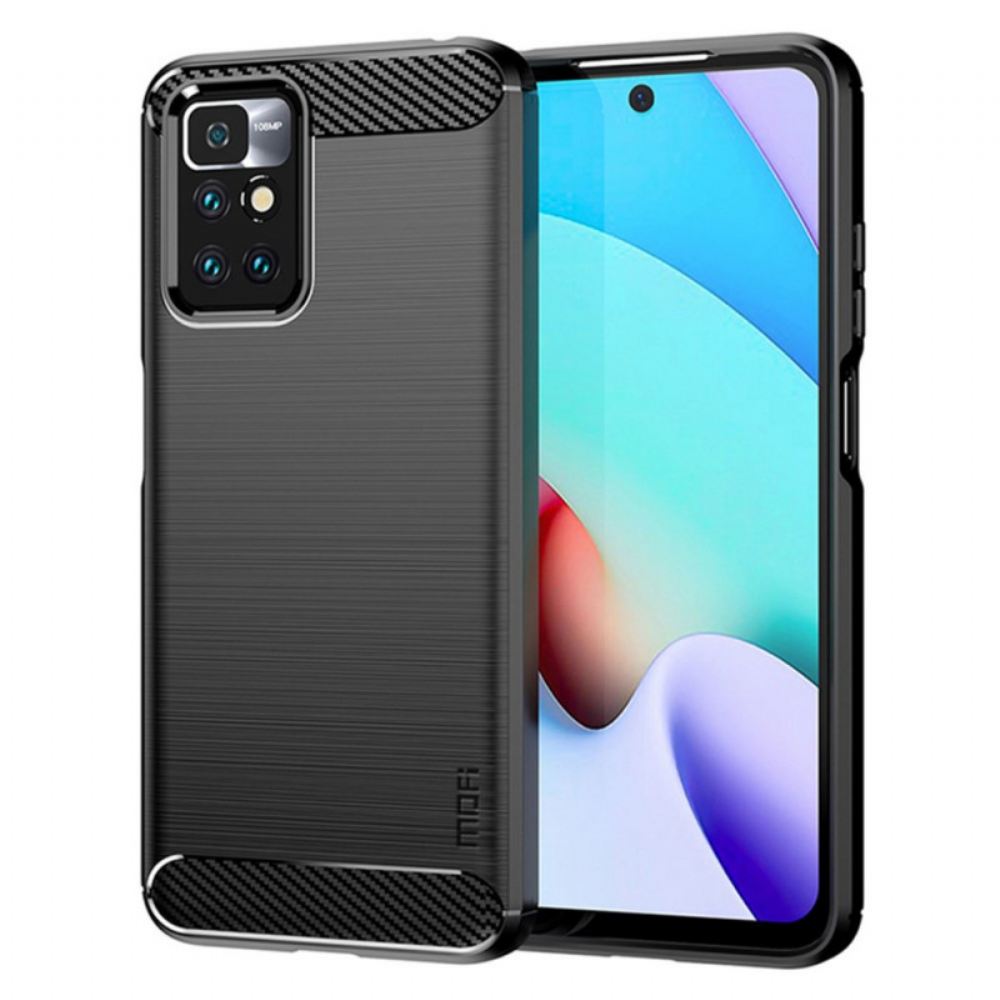 Kryt Na Xiaomi Redmi 10 Mofi Kartáčované Uhlíkové Vlákno