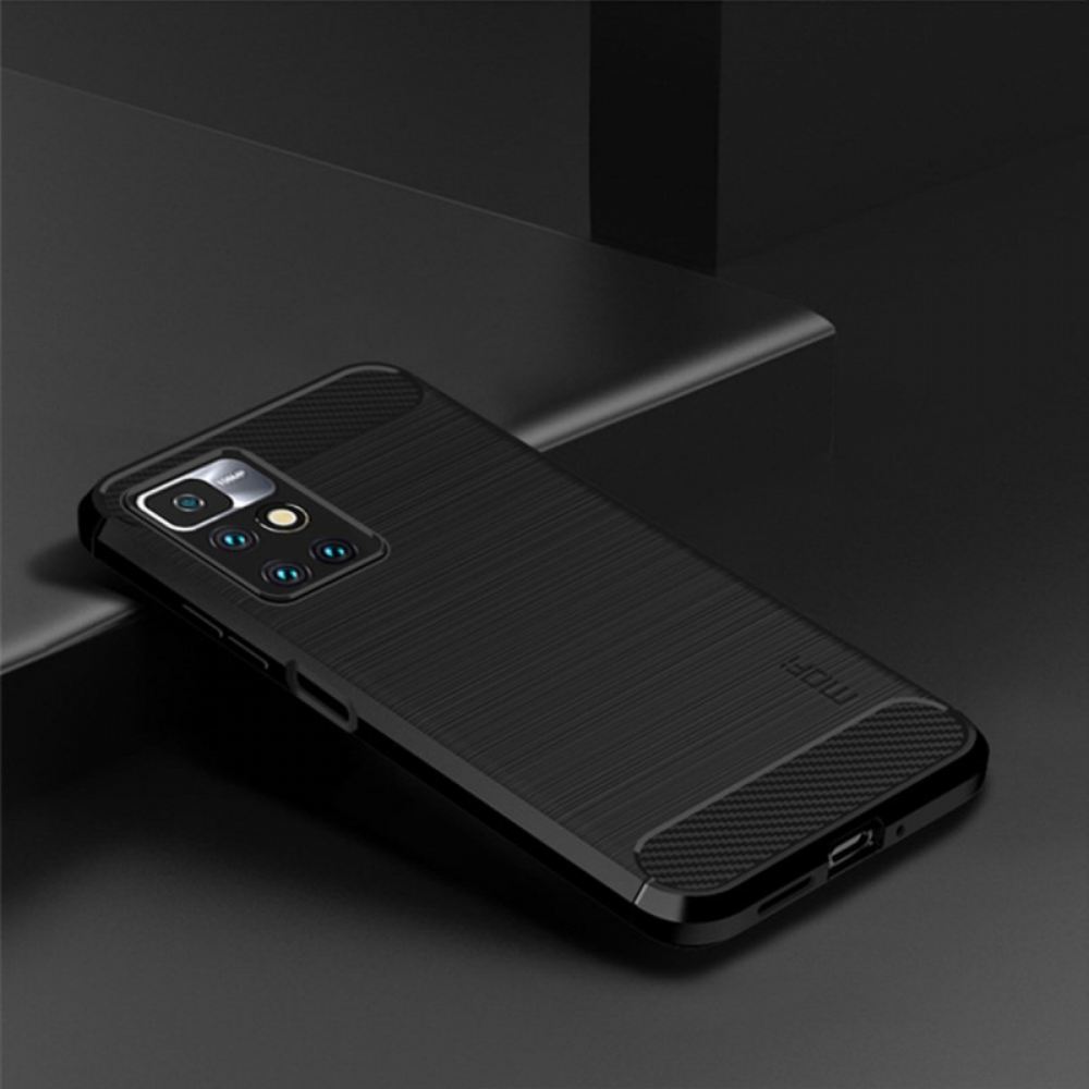 Kryt Na Xiaomi Redmi 10 Mofi Kartáčované Uhlíkové Vlákno