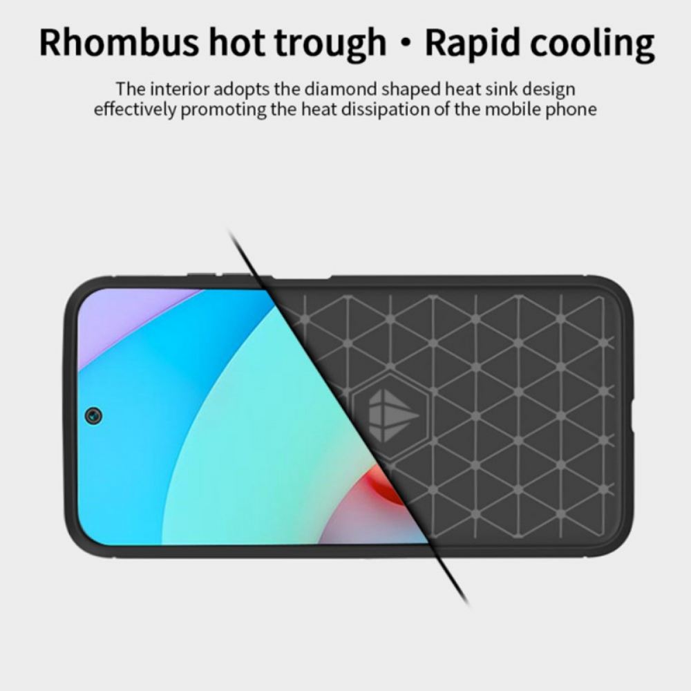 Kryt Na Xiaomi Redmi 10 Mofi Kartáčované Uhlíkové Vlákno