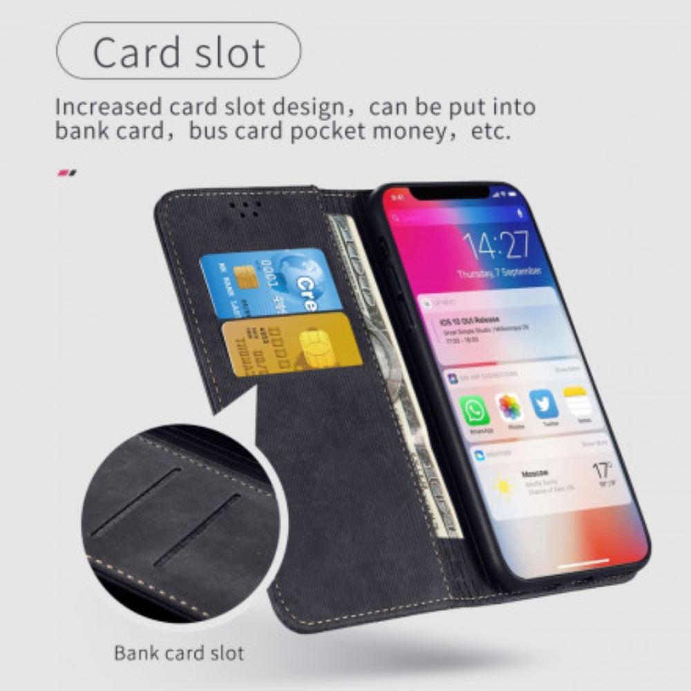 Kryty Na Mobil Na Xiaomi Redmi 10 Flipové Pouzdro Džínová Látka