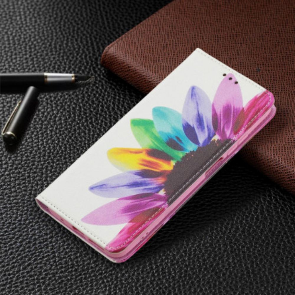 Kryty Na Mobil Na Xiaomi Redmi 10 Flipové Pouzdro Květina Akvarelu