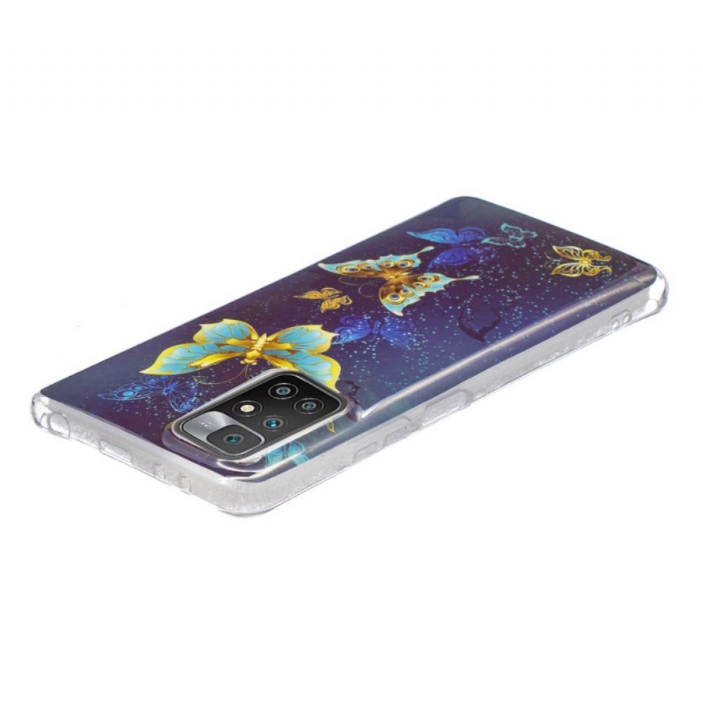 Kryty Na Mobil Na Xiaomi Redmi 10 Fluorescenční Motýli