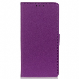 Flipové Pouzdro Na Honor 50 Lite Jednoduchý Lesklý Kožený Efekt