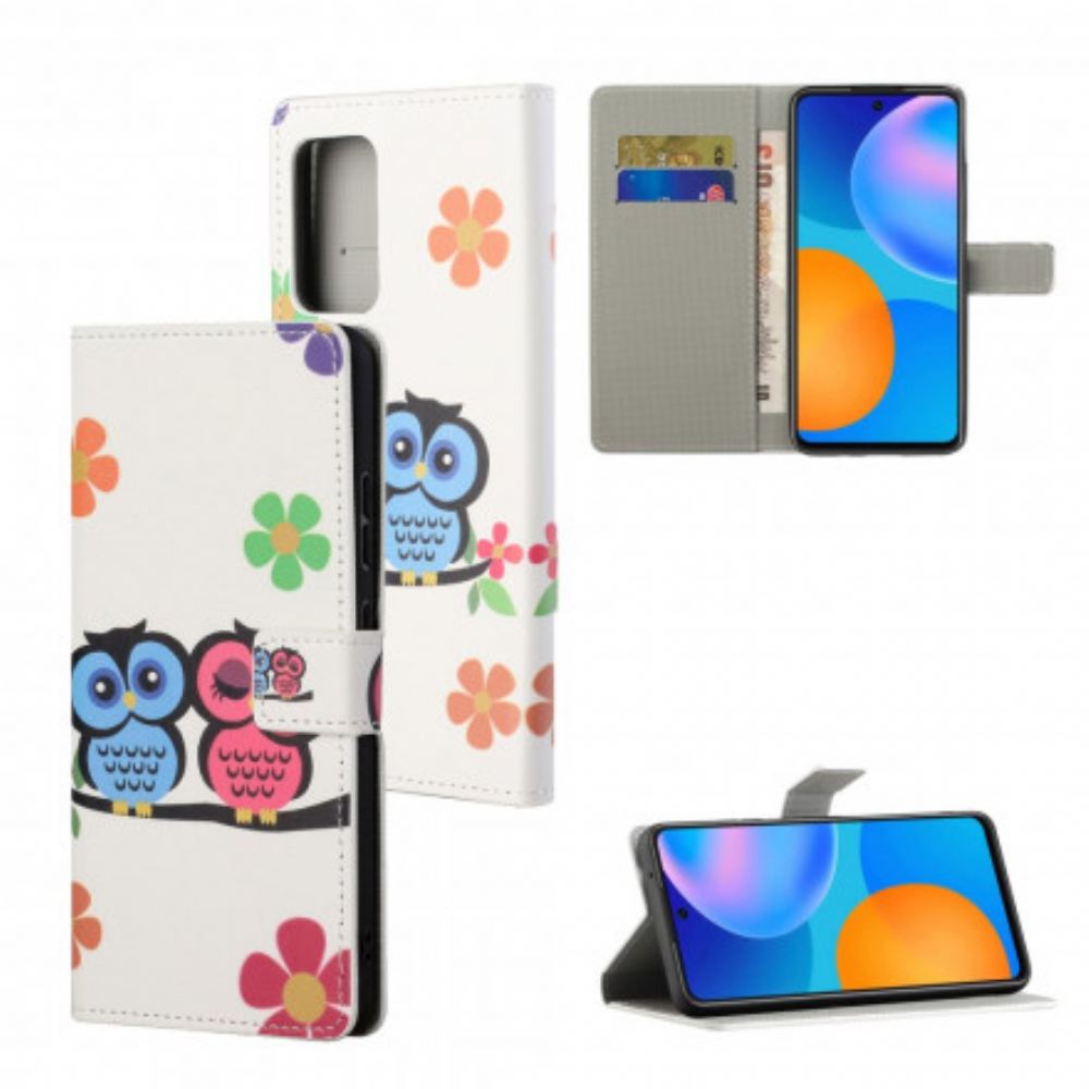 Flipové Pouzdro Na Samsung Galaxy A32 4G Pár Sov