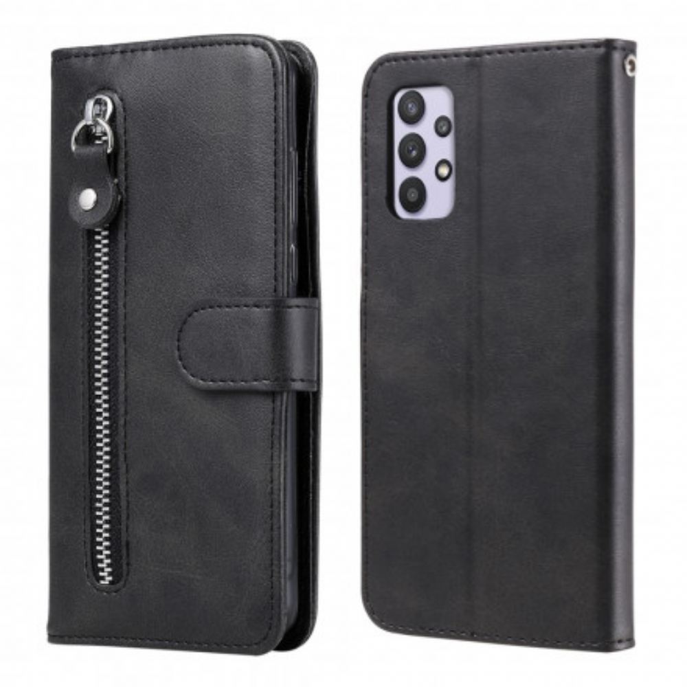 Flipové Pouzdro Na Samsung Galaxy A32 4G Vintage Peněženka Na Mince