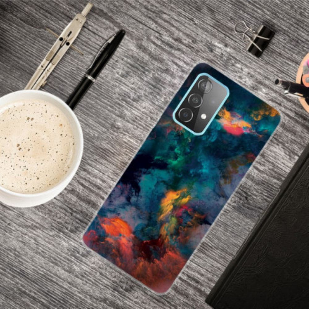 Kryt Na Samsung Galaxy A32 4G Barevné Mraky