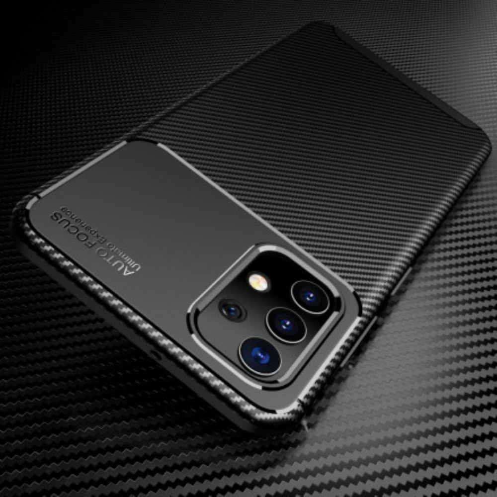Kryt Na Samsung Galaxy A32 4G Flexibilní Textura Uhlíkových Vláken