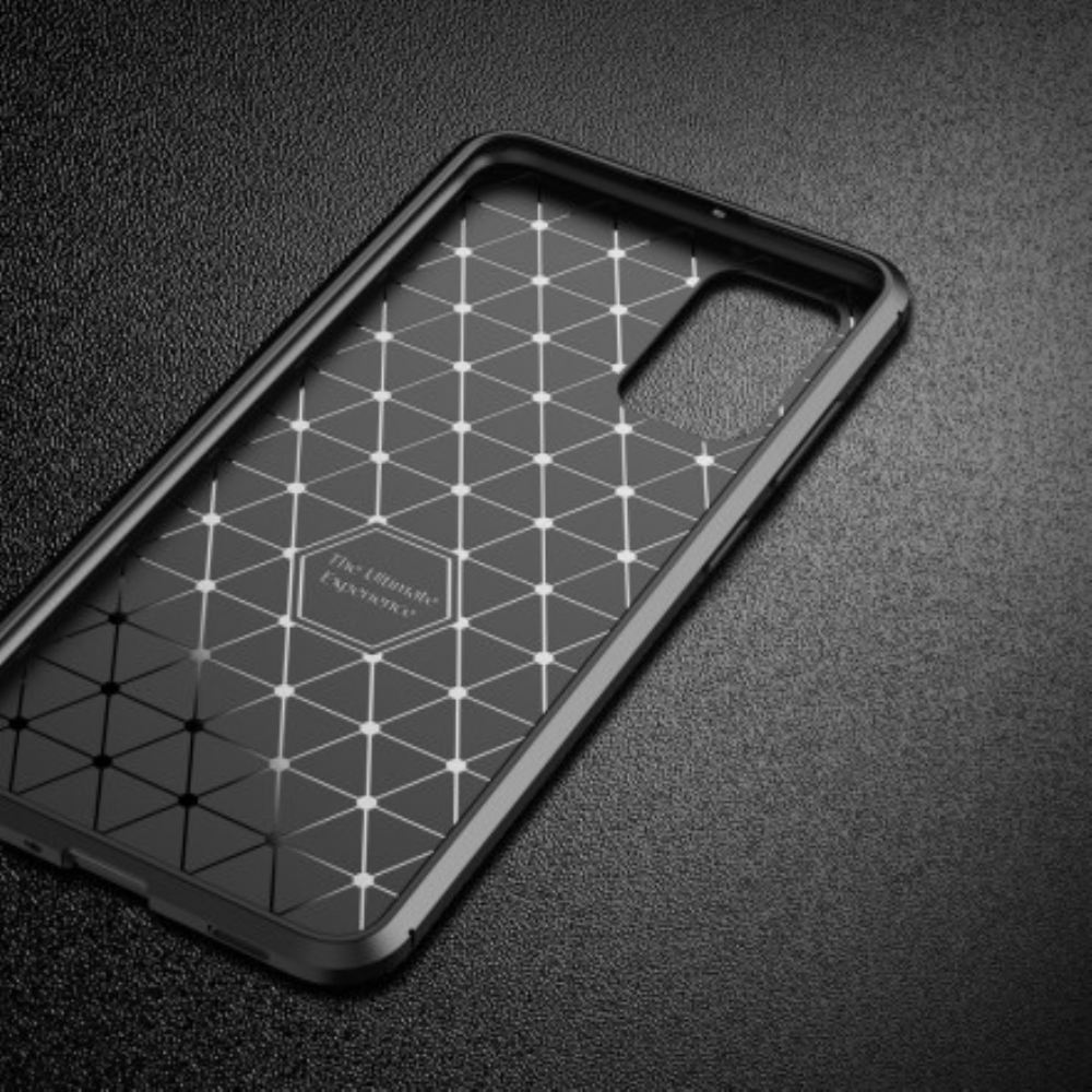 Kryt Na Samsung Galaxy A32 4G Flexibilní Textura Uhlíkových Vláken
