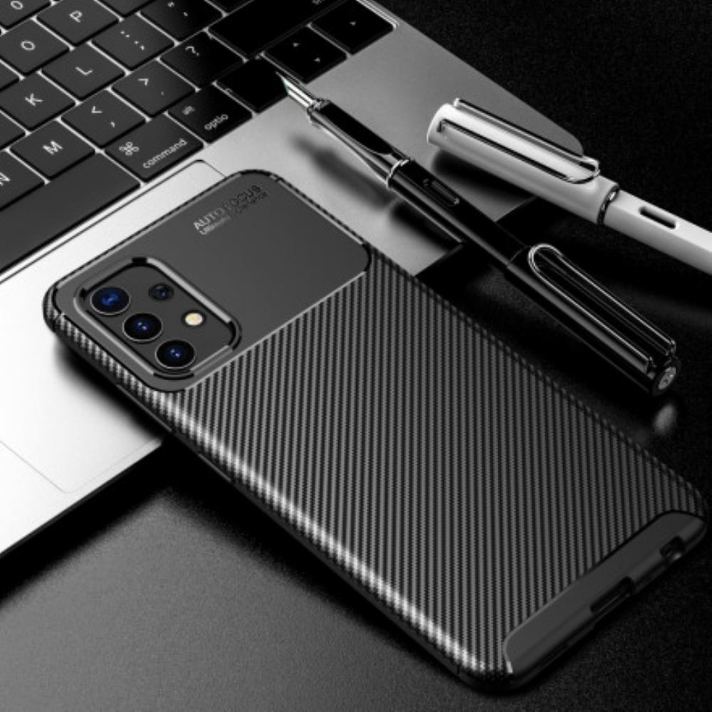 Kryt Na Samsung Galaxy A32 4G Flexibilní Textura Uhlíkových Vláken
