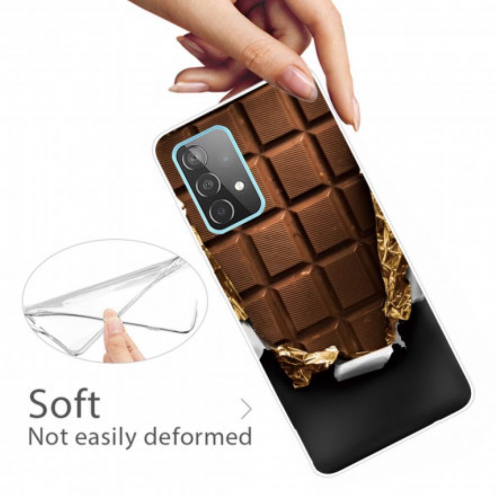 Kryt Na Samsung Galaxy A32 4G Flexibilní Čokoláda
