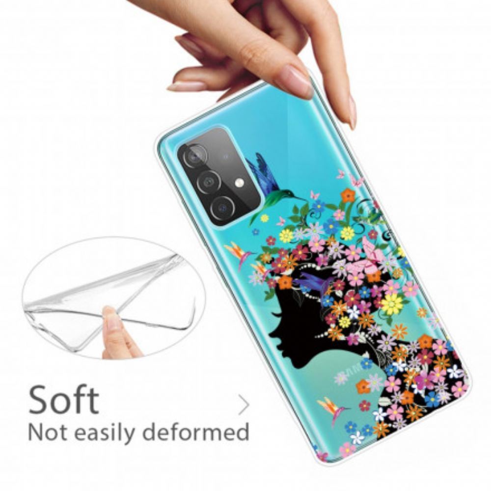 Kryt Na Samsung Galaxy A32 4G Hezká Květinová Hlava