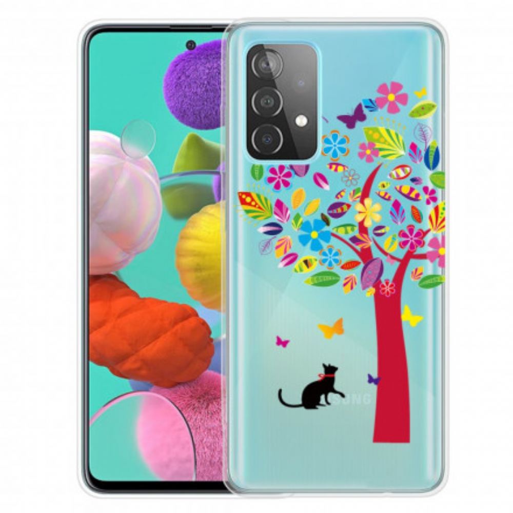 Kryt Na Samsung Galaxy A32 4G Kočka Pod Stromem