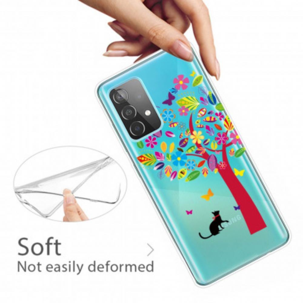 Kryt Na Samsung Galaxy A32 4G Kočka Pod Stromem