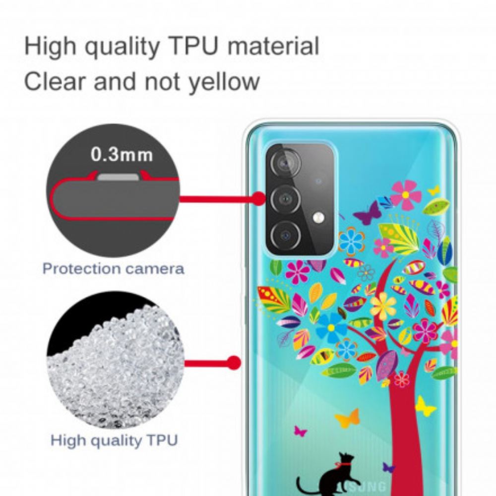 Kryt Na Samsung Galaxy A32 4G Kočka Pod Stromem