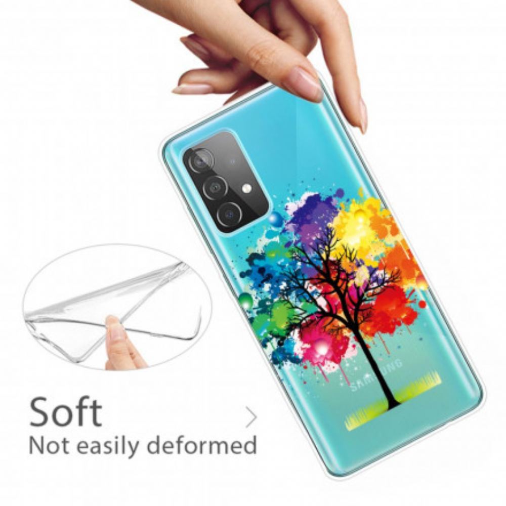 Kryt Na Samsung Galaxy A32 4G Průhledný Akvarelový Strom
