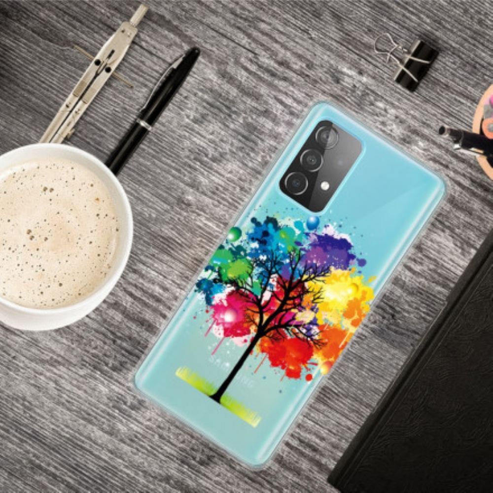 Kryt Na Samsung Galaxy A32 4G Průhledný Akvarelový Strom