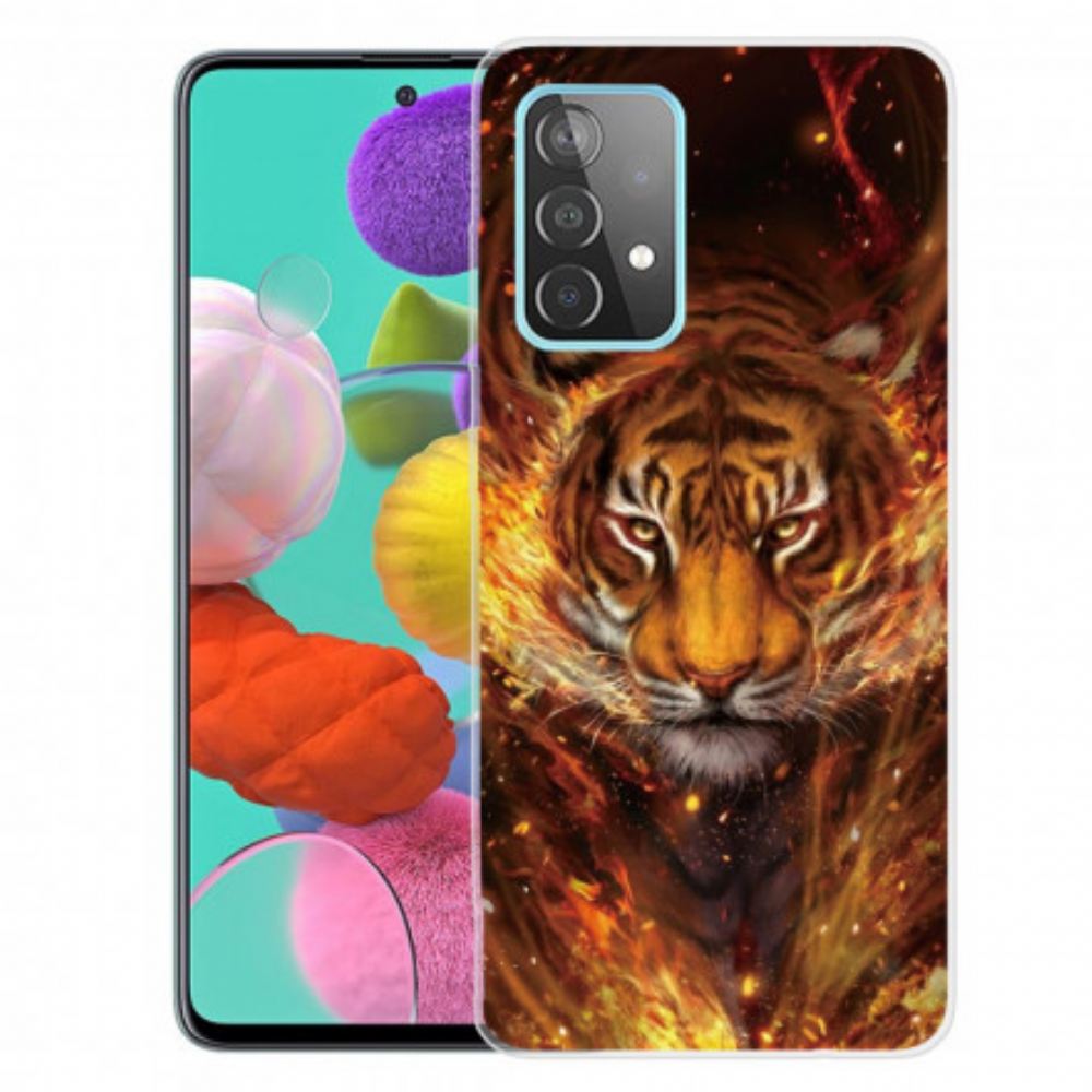 Kryty Na Mobil Na Samsung Galaxy A32 4G Flexibilní Tygr