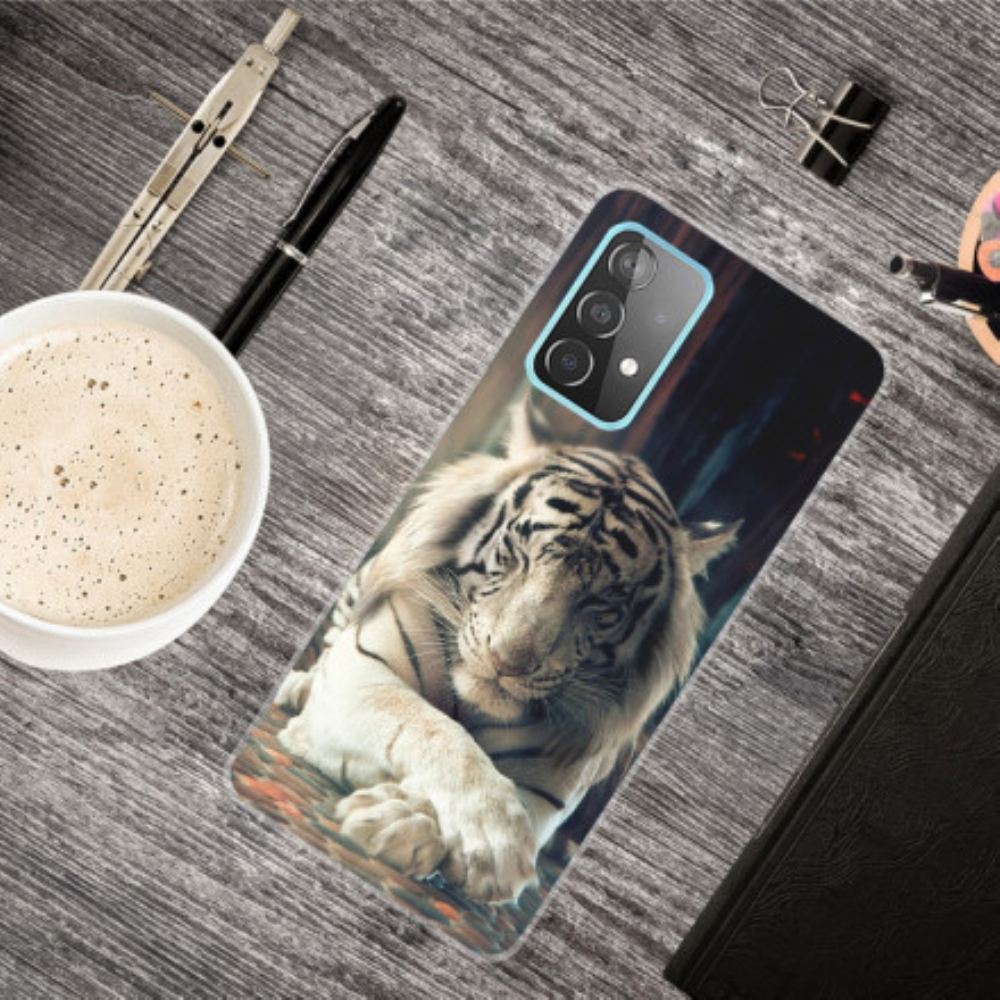 Kryty Na Mobil Na Samsung Galaxy A32 4G Flexibilní Tygr
