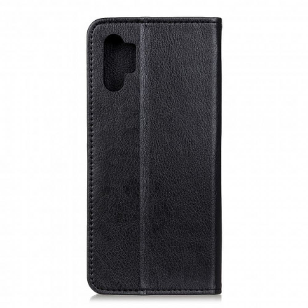 Kryty Na Mobil Na Samsung Galaxy A32 4G Flipové Pouzdro Elegance Dělená Litchi Kůže
