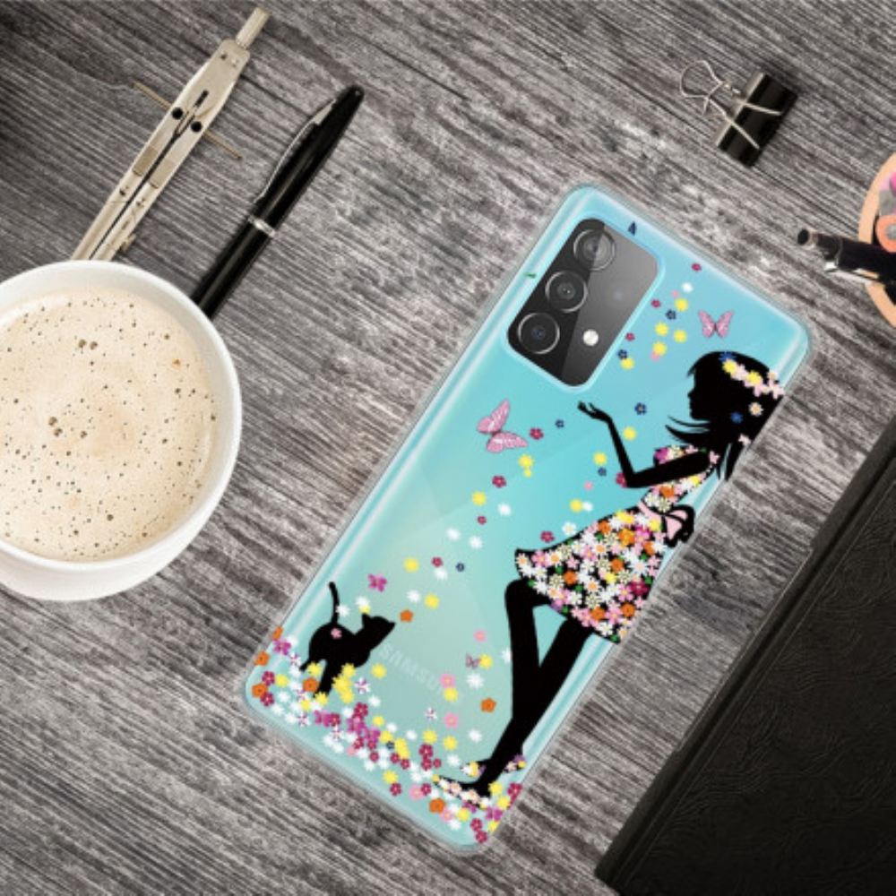 Kryty Na Mobil Na Samsung Galaxy A32 4G Květinová Dívka