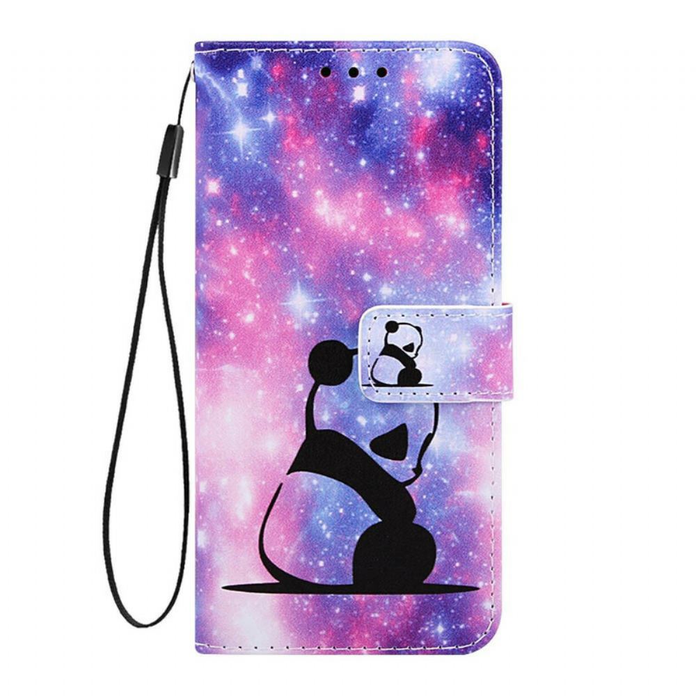 Flipové Pouzdro Na Samsung Galaxy A90 / A80 Galaxie Panda