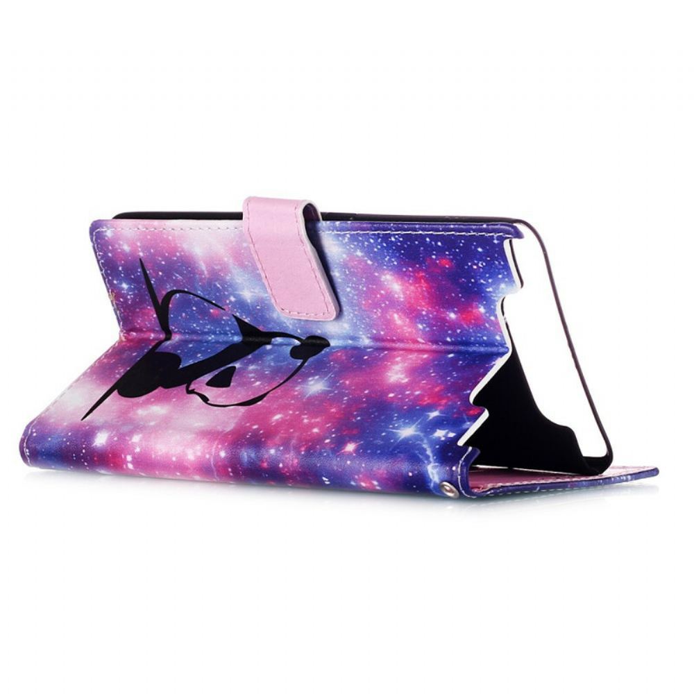 Flipové Pouzdro Na Samsung Galaxy A90 / A80 Galaxie Panda