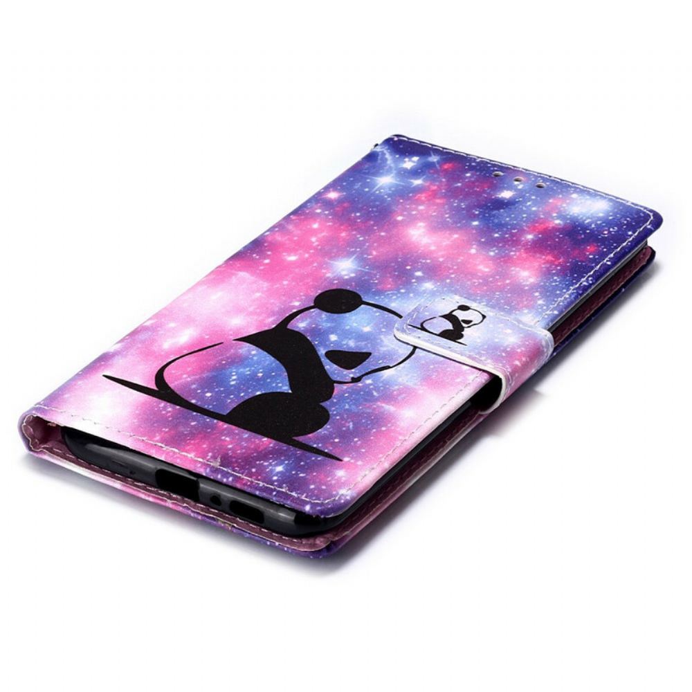 Flipové Pouzdro Na Samsung Galaxy A90 / A80 Galaxie Panda
