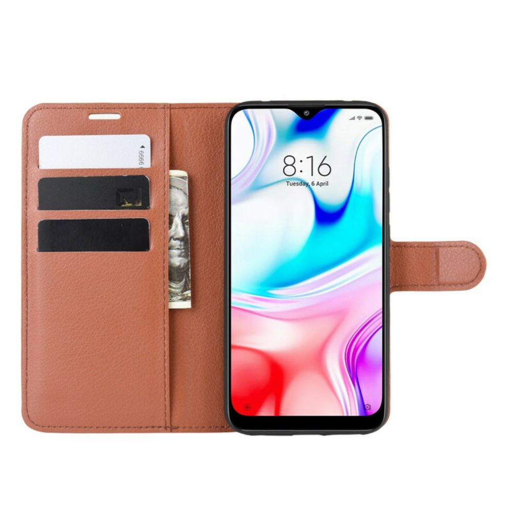 Flipové Pouzdro Na Xiaomi Redmi 8 Klasická Umělá Kůže