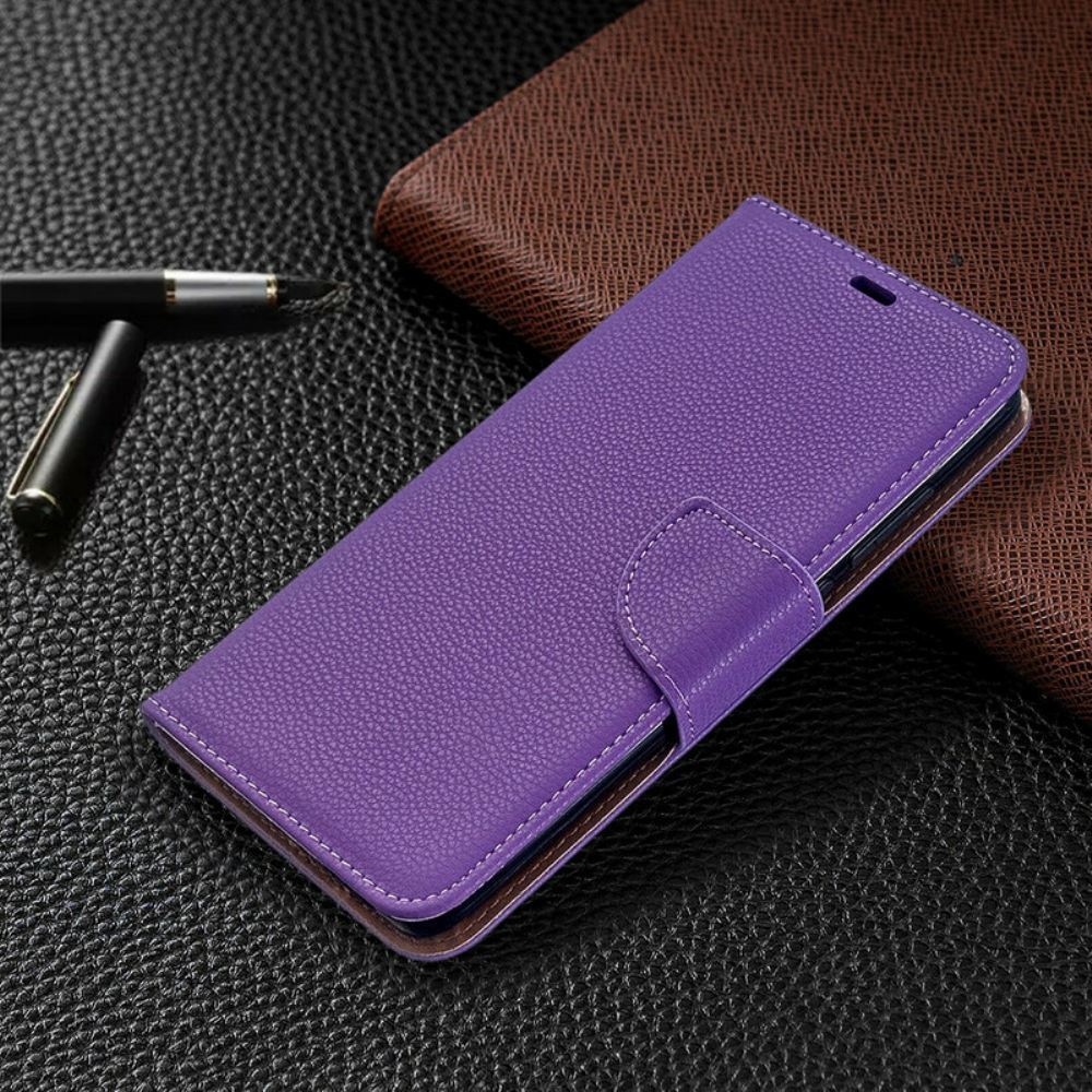 Kožené Pouzdro Na Xiaomi Redmi 8 Na Lana Barevný Kožený Efekt Litchi S Řemínkem