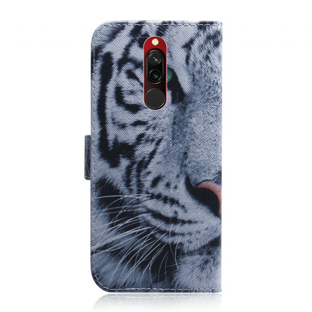 Kožené Pouzdro Na Xiaomi Redmi 8 Tygří Obličej