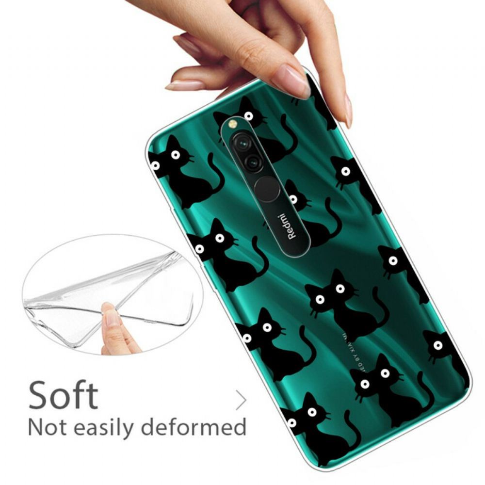 Kryt Na Xiaomi Redmi 8 Několik Černých Koček