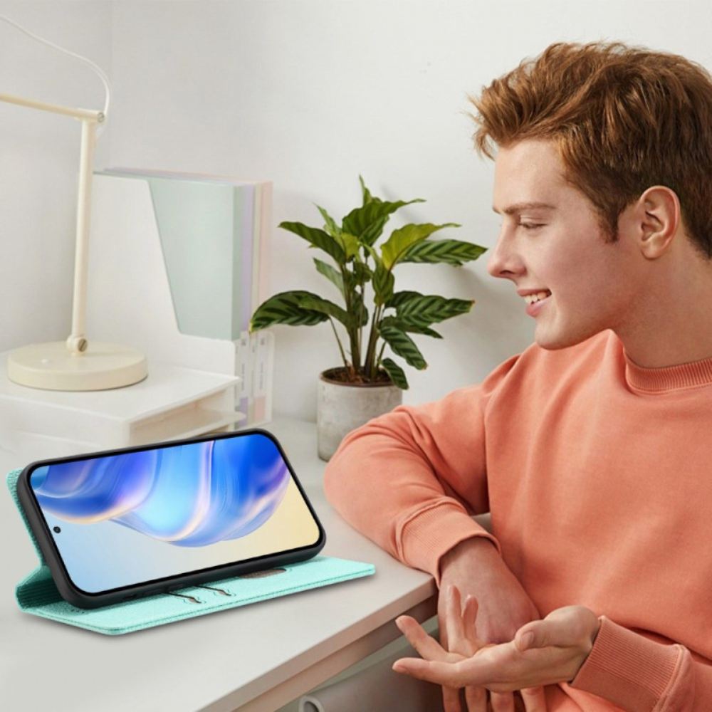 Kožené Pouzdro Folio Na Realme 14 Pro 5g Klasická Rfid Peněženka