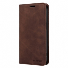 Kožené Pouzdro Folio Na Realme 14 Pro 5g Klasická Semišová Rfid