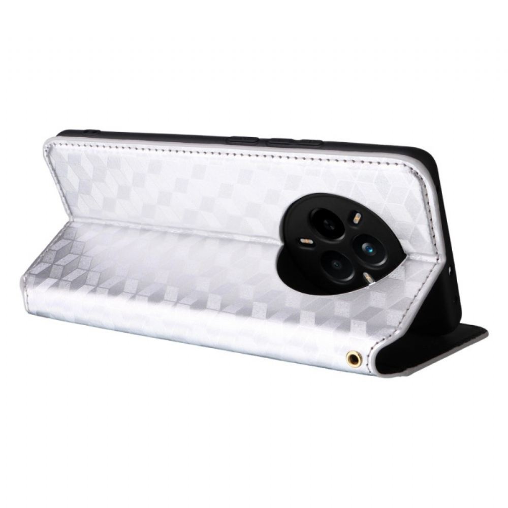 Kožené Pouzdro Folio Realme 14 Pro 5g Diamantový Vzor